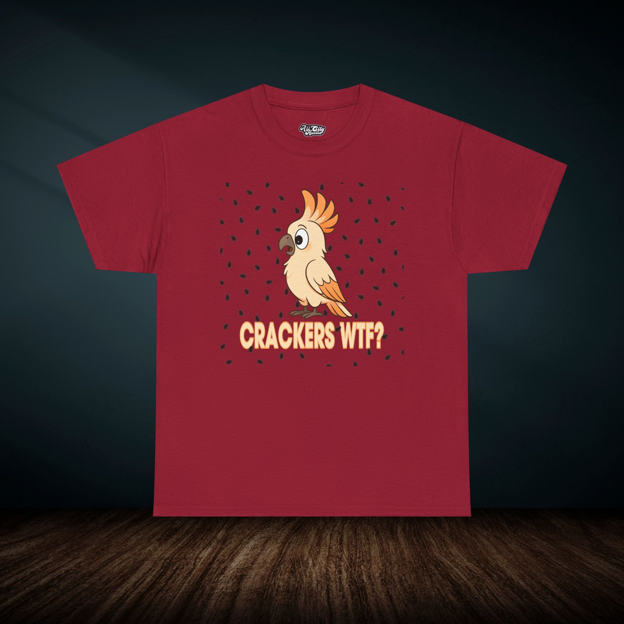 ANIMAL41 Cute Bird Humor Tee, Funny Bird Shirt, Unisex Cotton T-Shirt, Animal Lover Gift, Pet Themed Apparel, Gift for Bird Parents - Image 2