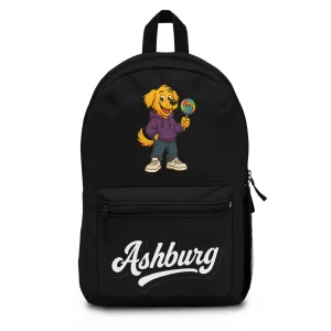 ASHBURGBP1 BLACK Urban Hustle Backpack - School Book Bag, Stylish Daypack, Trendy Carry All Bag, Gym Bag for On The Go