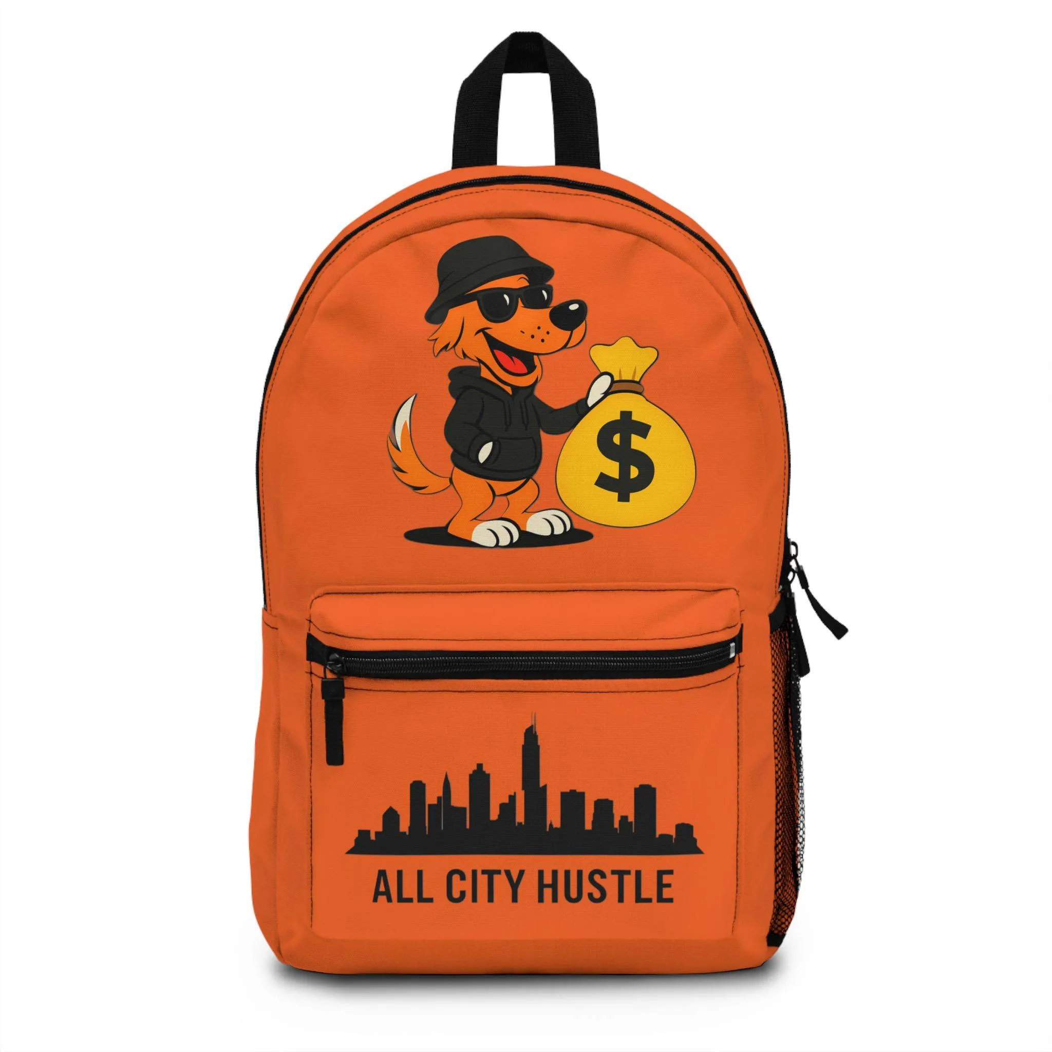 ACHBP2 ORANGE Urban Hustle Backpack - School Book Bag, Stylish Daypack, Trendy Carry All Bag, Gym Bag for On The Go