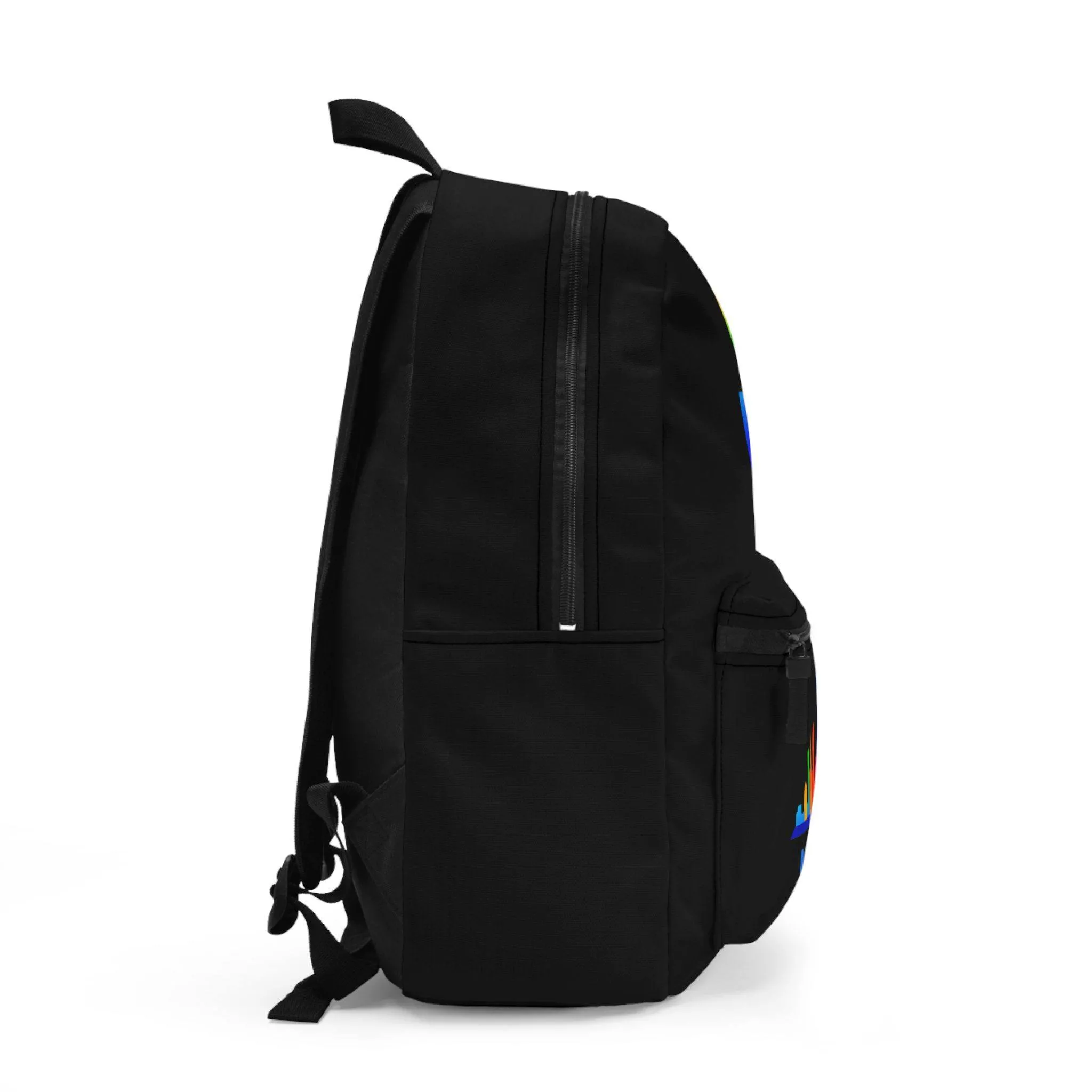 ACHBP5 BLACK Urban Hustle Backpack - School Book Bag, Stylish Daypack, Trendy Carry All Bag, Gym Bag for On The Go - Image 2