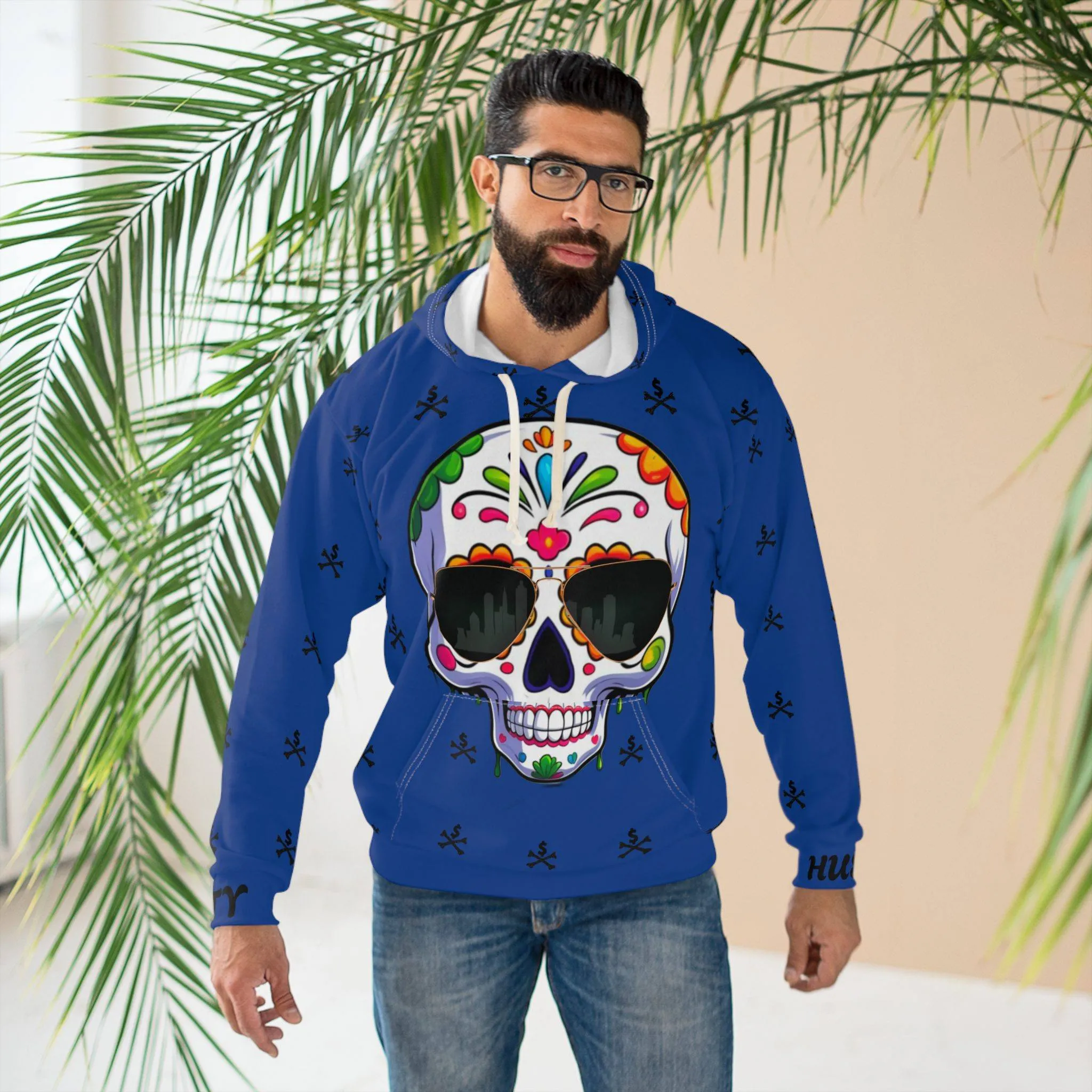 ACHEXTRA-HOODIE1 BLUE Vibrant Street Hoodie, Unisex Pullover, Streetwear, Drip Fashion, Casual Wear, Everyday Fit, Gift for the Real Ones - Image 5