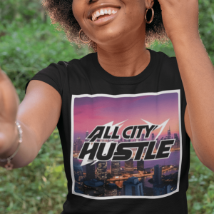 ACH1 Retro Urban Hustle T-Shirt, Unisex Graphic Tee, Casual Streetwear, Gift for Creatives, Everyday Wear, All City Hustle
