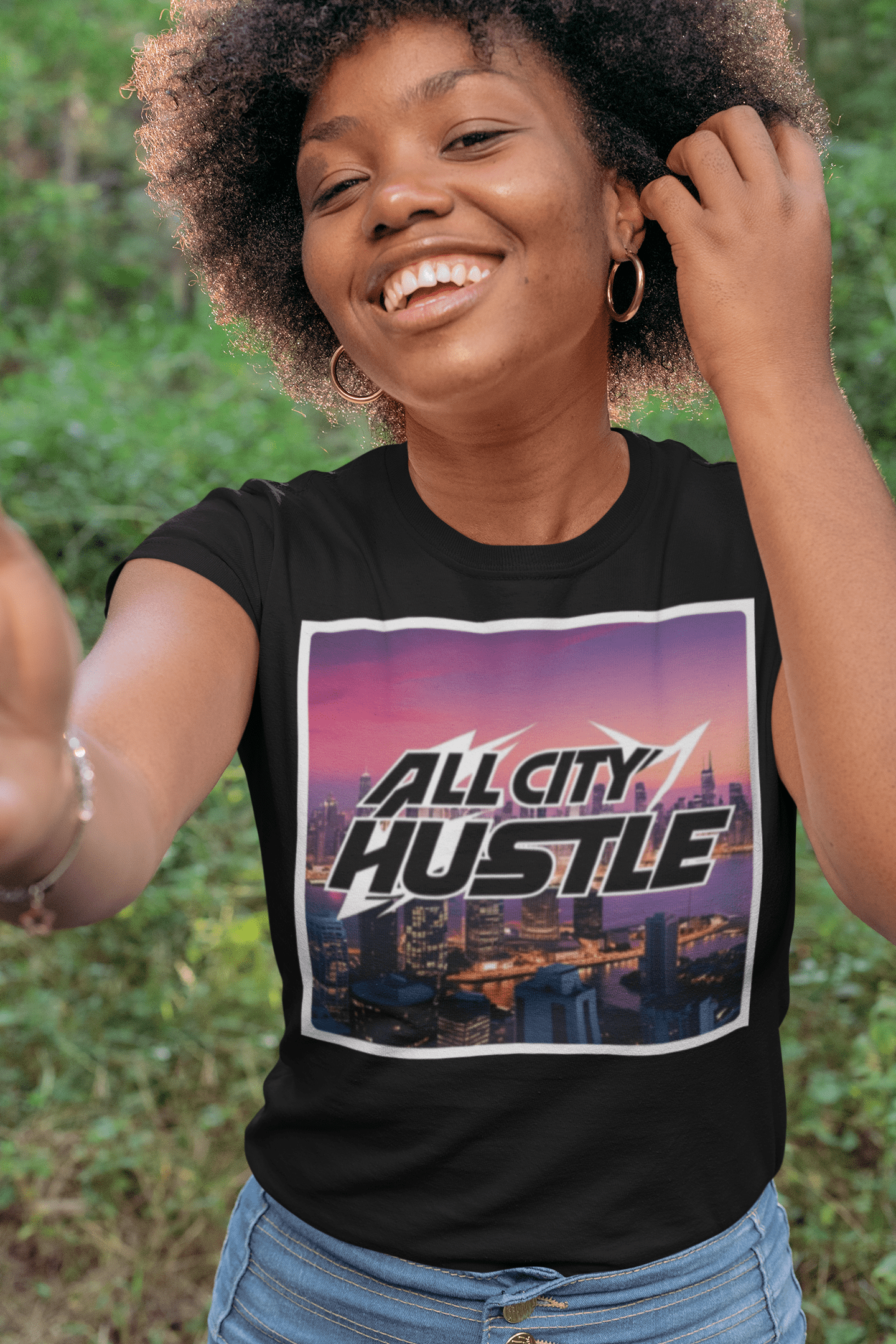 ACH1 Retro Urban Hustle T-Shirt, Unisex Graphic Tee, Casual Streetwear, Gift for Creatives, Everyday Wear, All City Hustle