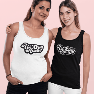 ACH2TANK Unisex Jersey Tank - "Ally City Hustle" Graphic Tee for Summer Vibes, Motivational Workout Wear, Casual Street Style, Gift for Entrepreneurs