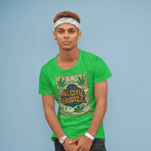 420 2  Urban Hustle Graphic Tee – All City Vibes, Streetwear, 420 Merchandise, Marijuana Casual Outfit, Gift for Entrepreneurs, Everyday Wear