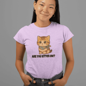 ANIMAL1 Cute Cat Humor Tee, Funny Cat Shirt, Unisex Cotton T-Shirt, Animal Lover Gift, Pet Themed Apparel, Gift for Cat Parents