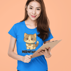 ANIMAL16 Cute Cat Humor Tee, Funny Cat Shirt, Unisex Cotton T-Shirt, Animal Lover Gift, Pet Themed Apparel, Gift for Cat Parents