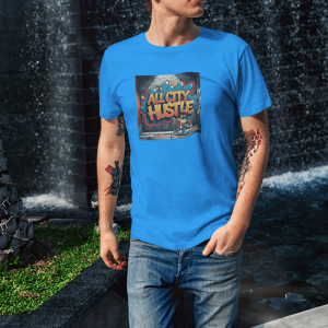 ACH5 Retro Urban Hustle T-Shirt, Unisex Graphic Tee, Casual Streetwear, Gift for Creatives, Everyday Wear, All City Hustle