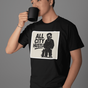 ACH14 Retro Urban Hustle T-Shirt, Unisex Graphic Tee, Casual Streetwear, Gift for Creatives, Everyday Wear, All City Hustle