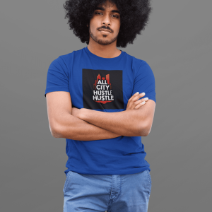 ACH18 Retro Urban Hustle T-Shirt, Unisex Graphic Tee, Casual Streetwear, Gift for Creatives, Everyday Wear, All City Hustle