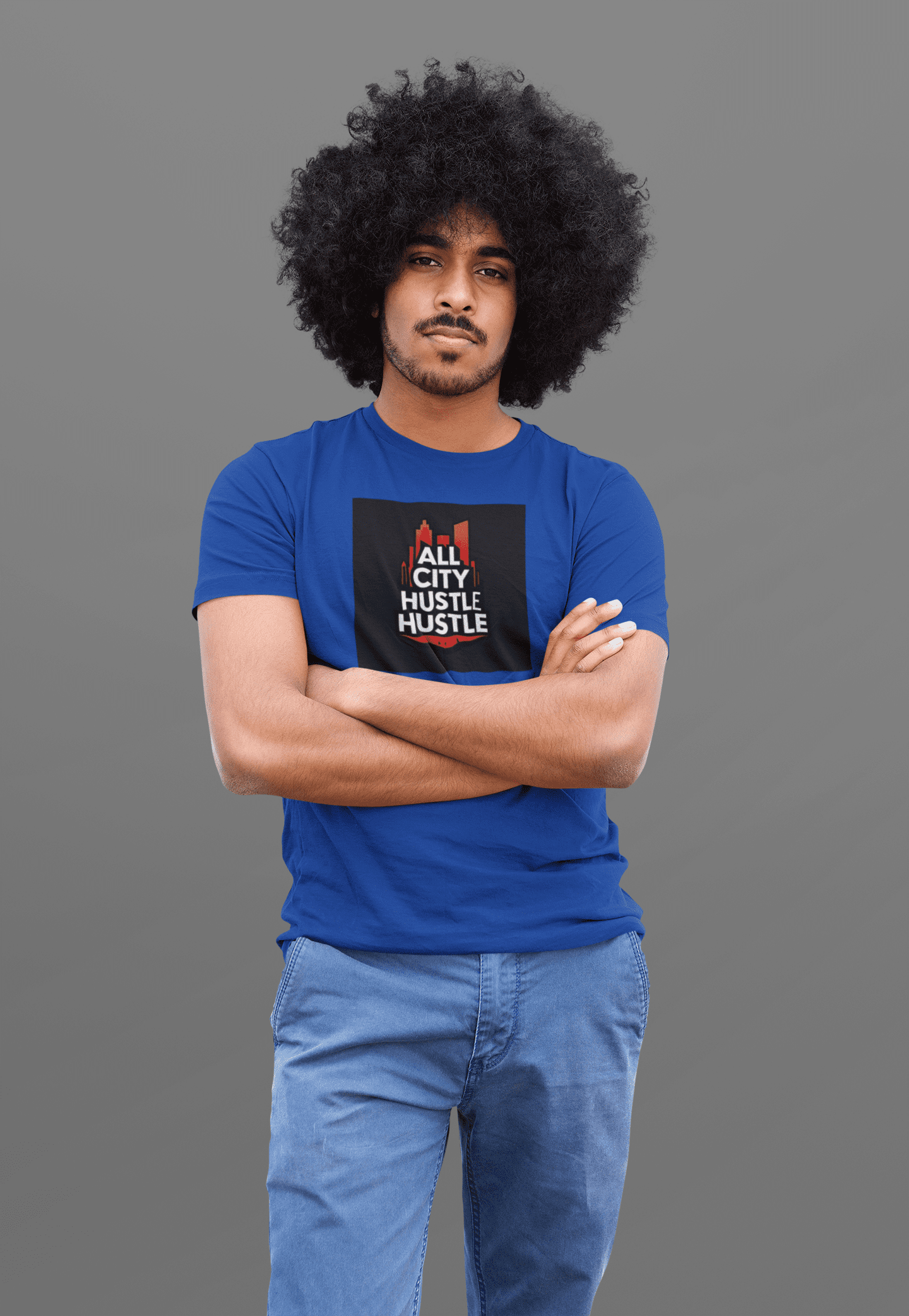 ACH18 Retro Urban Hustle T-Shirt, Unisex Graphic Tee, Casual Streetwear, Gift for Creatives, Everyday Wear, All City Hustle