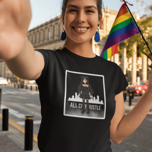 ACH24 Retro Urban Hustle T-Shirt, Unisex Graphic Tee, Casual Streetwear, Gift for Creatives, Everyday Wear, All City Hustle