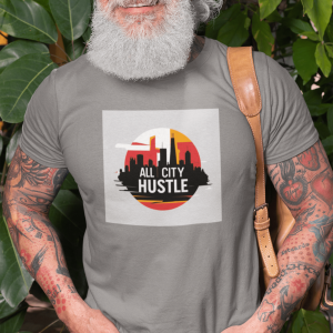 ACH25 Retro Urban Hustle T-Shirt, Unisex Graphic Tee, Casual Streetwear, Gift for Creatives, Everyday Wear, All City Hustle