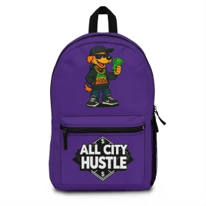 ACHBP3 PURPLE  Urban Hustle Backpack - School Book Bag, Stylish Daypack, Trendy Carry All Bag, Gym Bag for On The Go