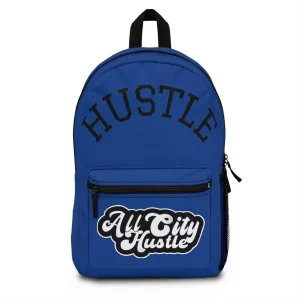 ACHBP1 BLUE Urban Hustle Backpack - School Book Bag, Stylish Daypack, Trendy Carry All Bag, Gym Bag for On The Go