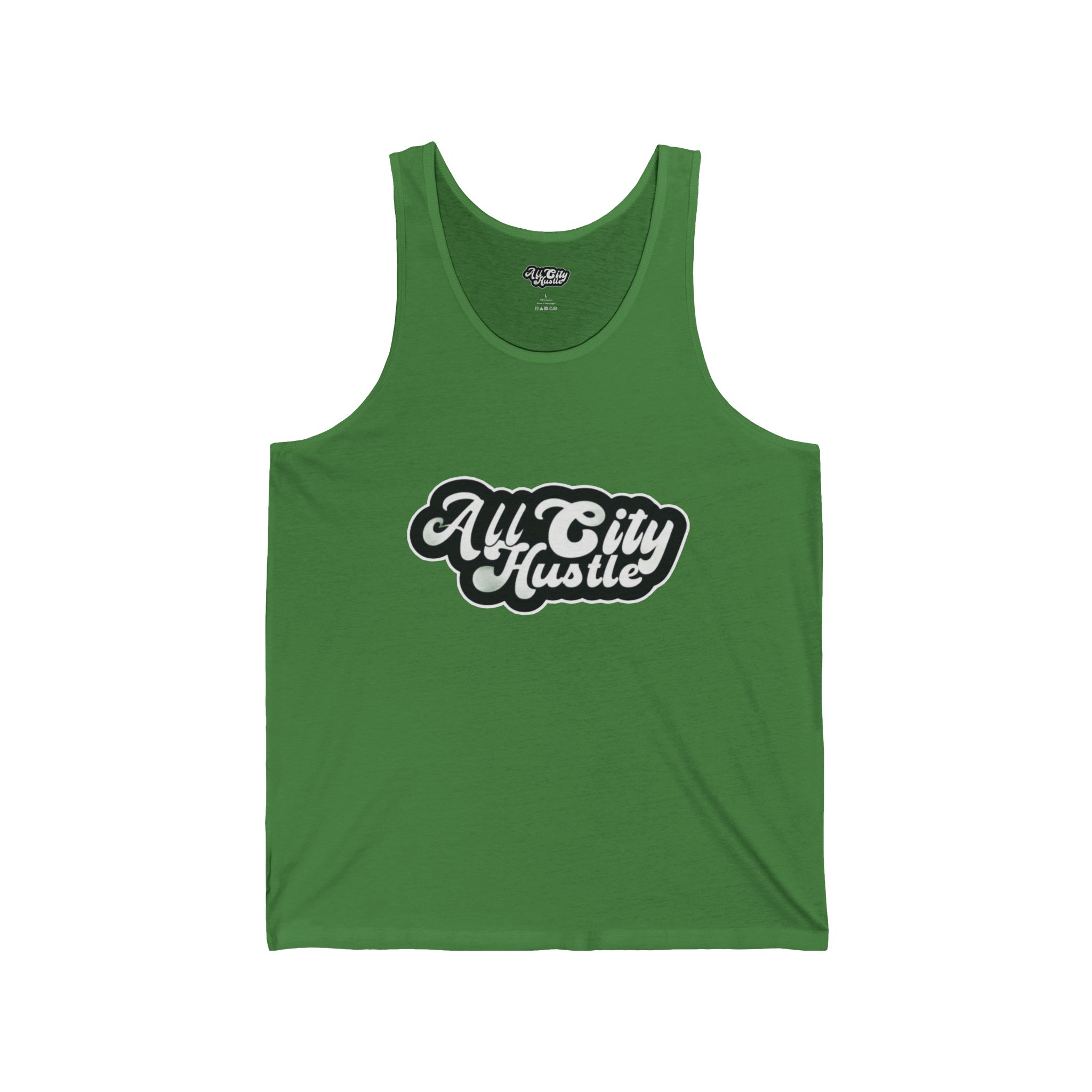 ACH2TANK Unisex Jersey Tank - "Ally City Hustle" Graphic Tee for Summer Vibes, Motivational Workout Wear, Casual Street Style, Gift for Entrepreneurs - Image 5