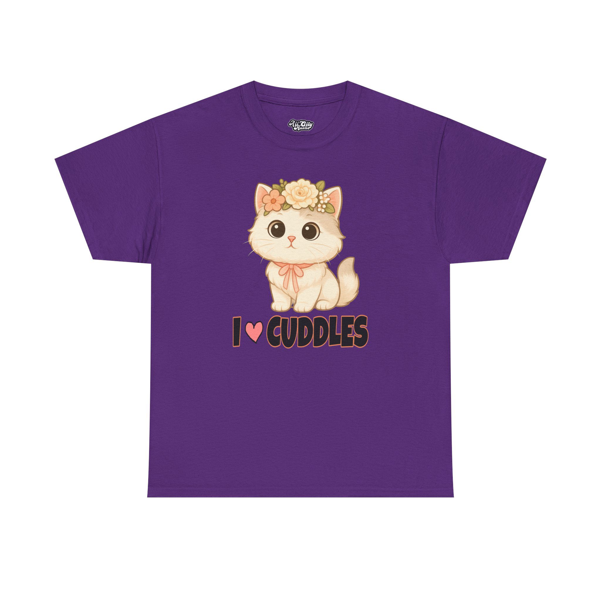 ANIMAL3 Cute Cat Humor Tee, Funny Cat Shirt, Unisex Cotton T-Shirt, Animal Lover Gift, Pet Themed Apparel, Gift for Cat Parents - Image 3