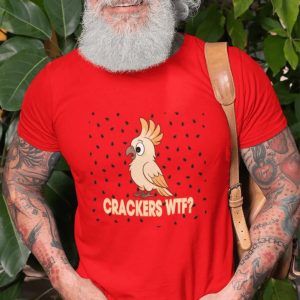 ANIMAL41 Cute Bird Humor Tee, Funny Bird Shirt, Unisex Cotton T-Shirt, Animal Lover Gift, Pet Themed Apparel, Gift for Bird Parents