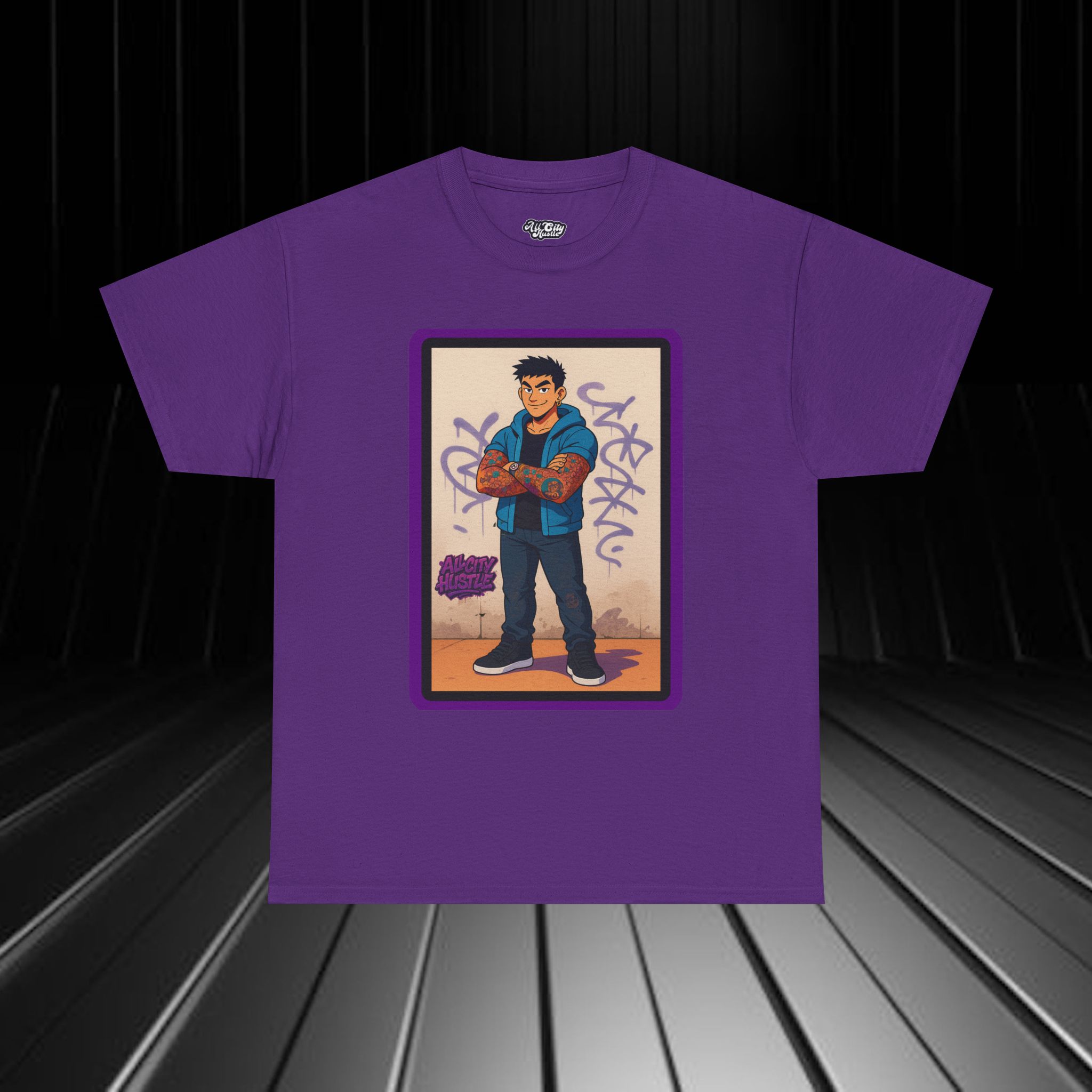 MEN4 City life Inspired Unisex Heavy Cotton Tee, Life Success Graphic Tee for Comic Lovers, Casual Wear, Birthday Gift, Gift for Friends - Image 3