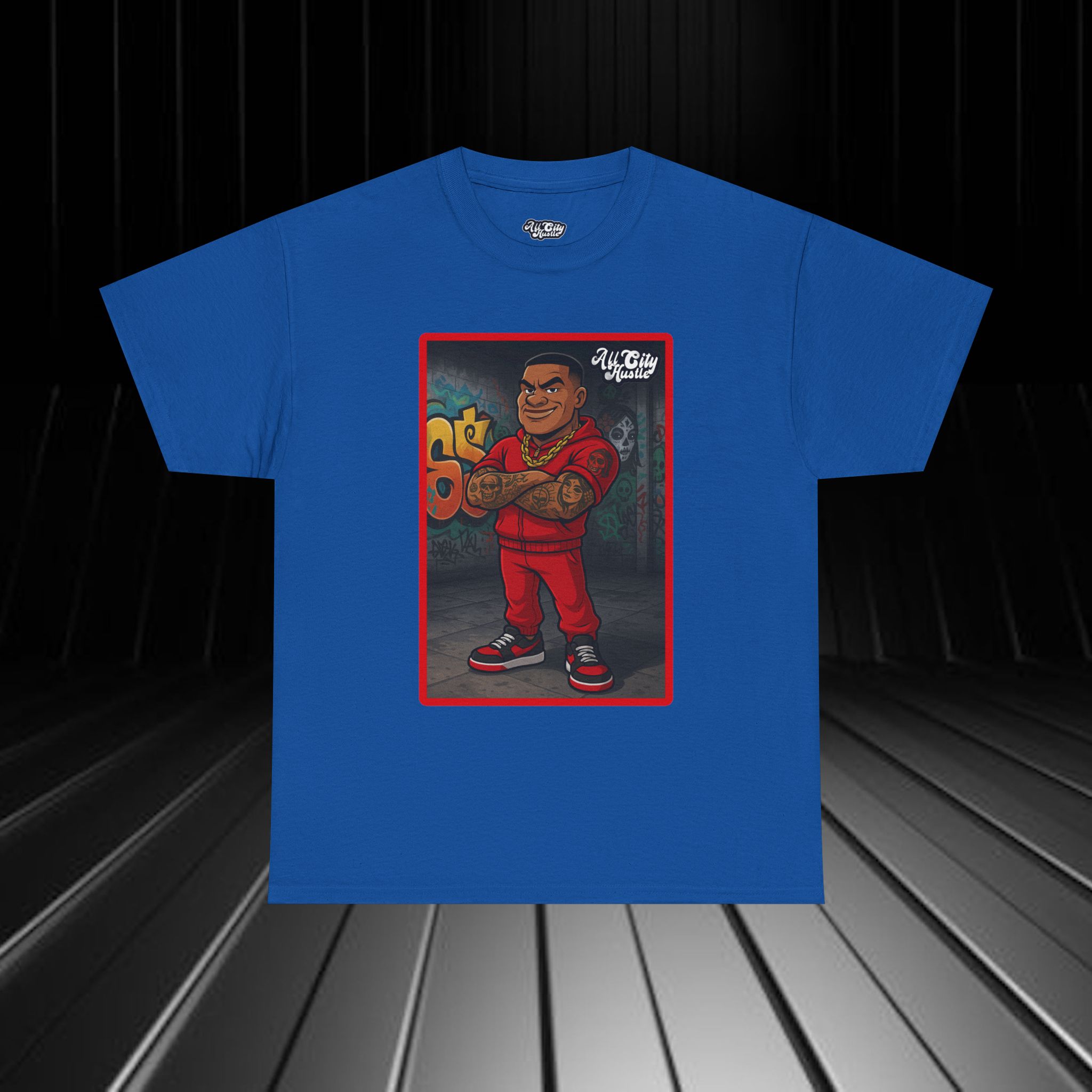 GANGSTER24 City Hood Inspired Unisex Heavy Cotton Tee, Graphic Tee for Comic Lovers, Casual Wear, Birthday Gift, Gift for Friends - Image 8