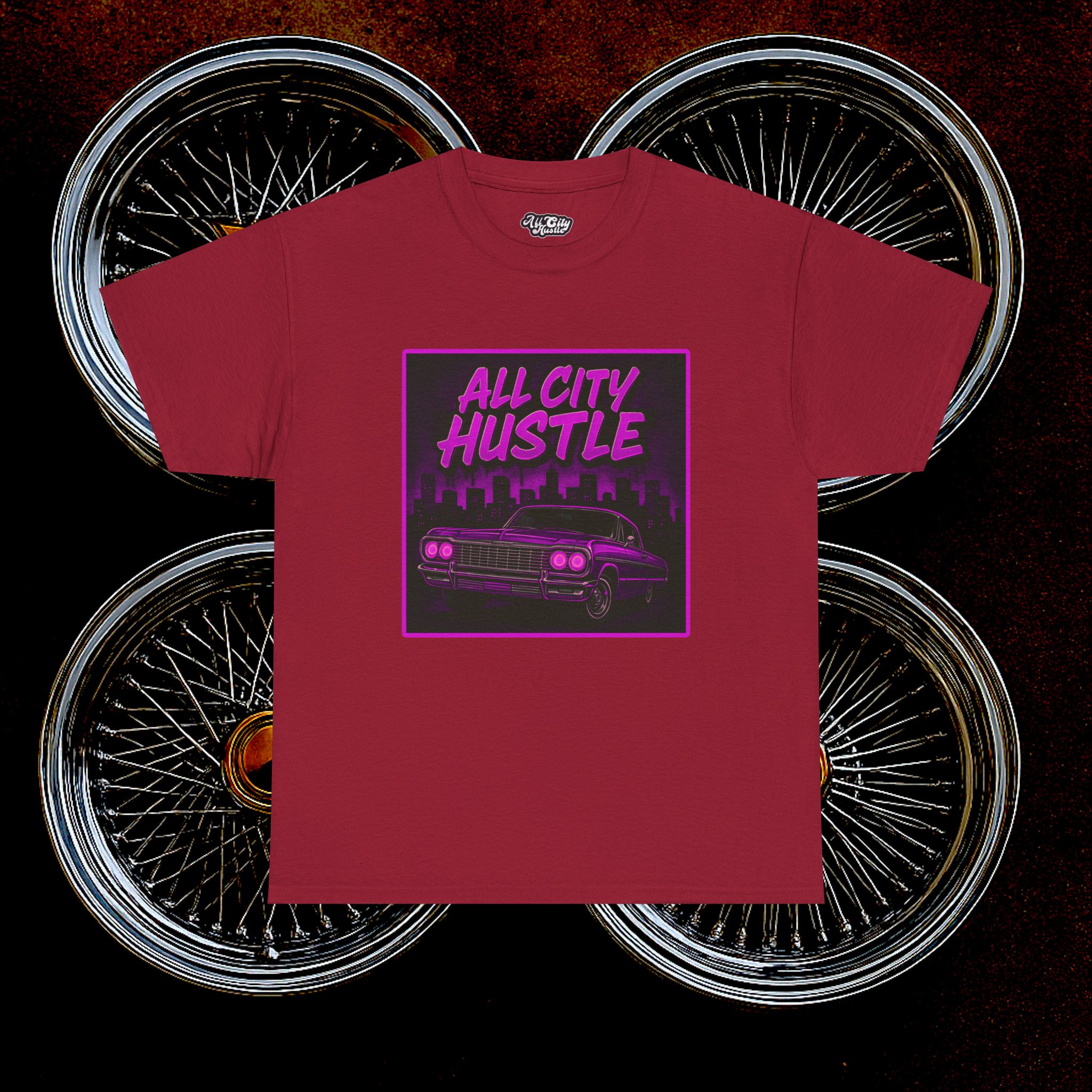 ACHLOWRIDER9 - 2 Sided Graphic Tee | Unisex Heavy Cotton Tee for Lowrider Lovers, Gifts, Retro Old School Vibes, Summer Wear, Casual Car Show Fashion - Image 22