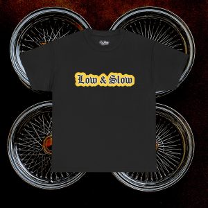 ACHLOWRIDER42 -  2 Sided Graphic Tee | Unisex Heavy Cotton Tee for Lowrider Lovers, Gifts, Retro Old School Vibes, Summer Wear, Casual Car Show Fashion