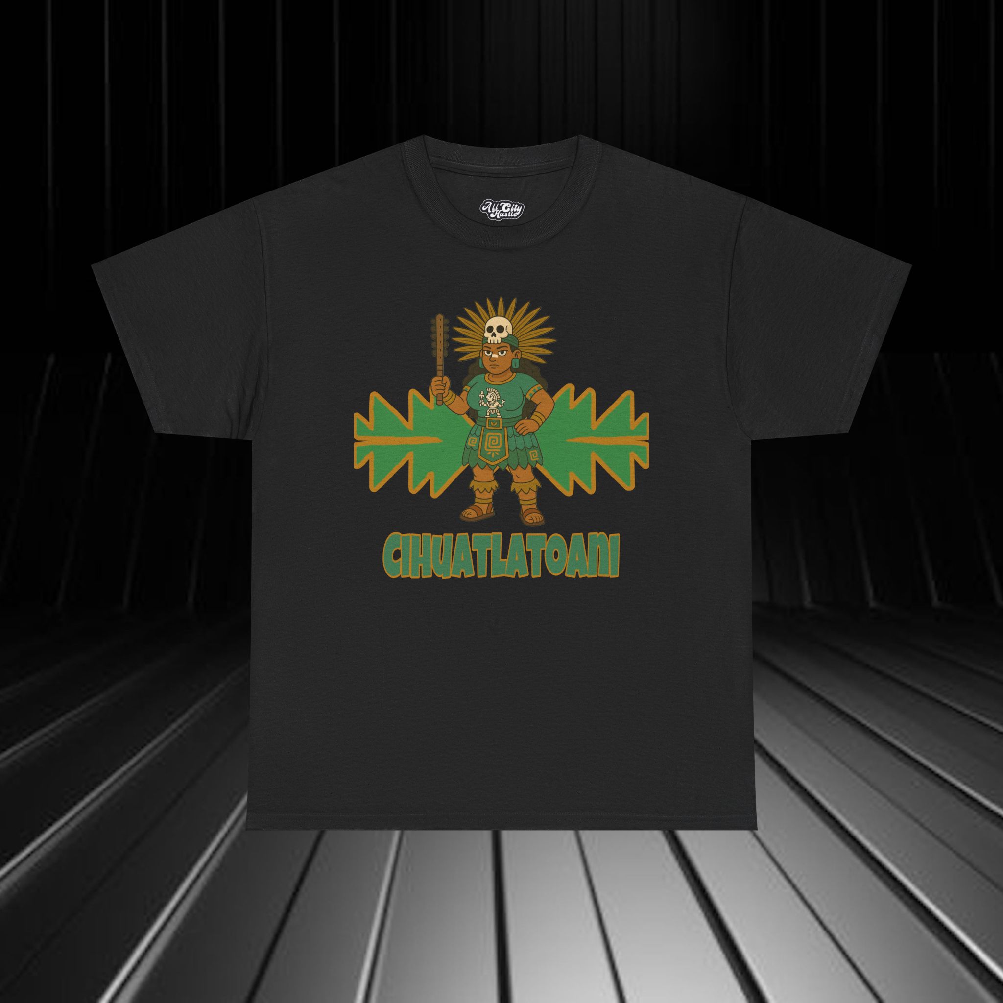 NATIVE1 Tribal Inspired Tee - Unisex Heavy Cotton Graphic T-Shirt, Casual Wear, Festival Apparel, Unique Gift, Outdoor Enthusiast, Native Culture - Image 2