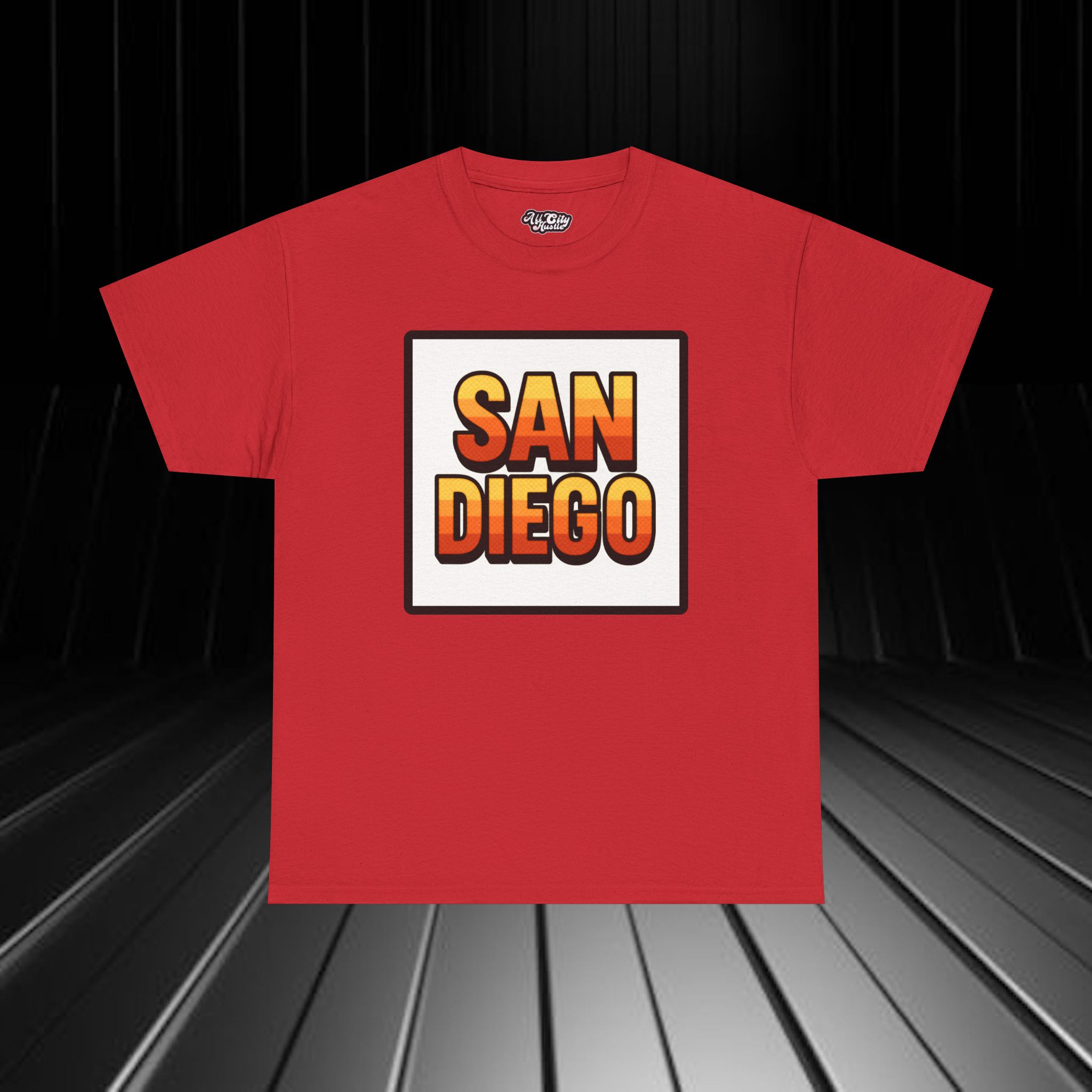 ACHSANDIEGO3 San Diego Unisex Heavy Cotton Tee, Vintage SD Shirt, California T-Shirt, Beachwear, Summer Casual Tee Shirt - Image 9