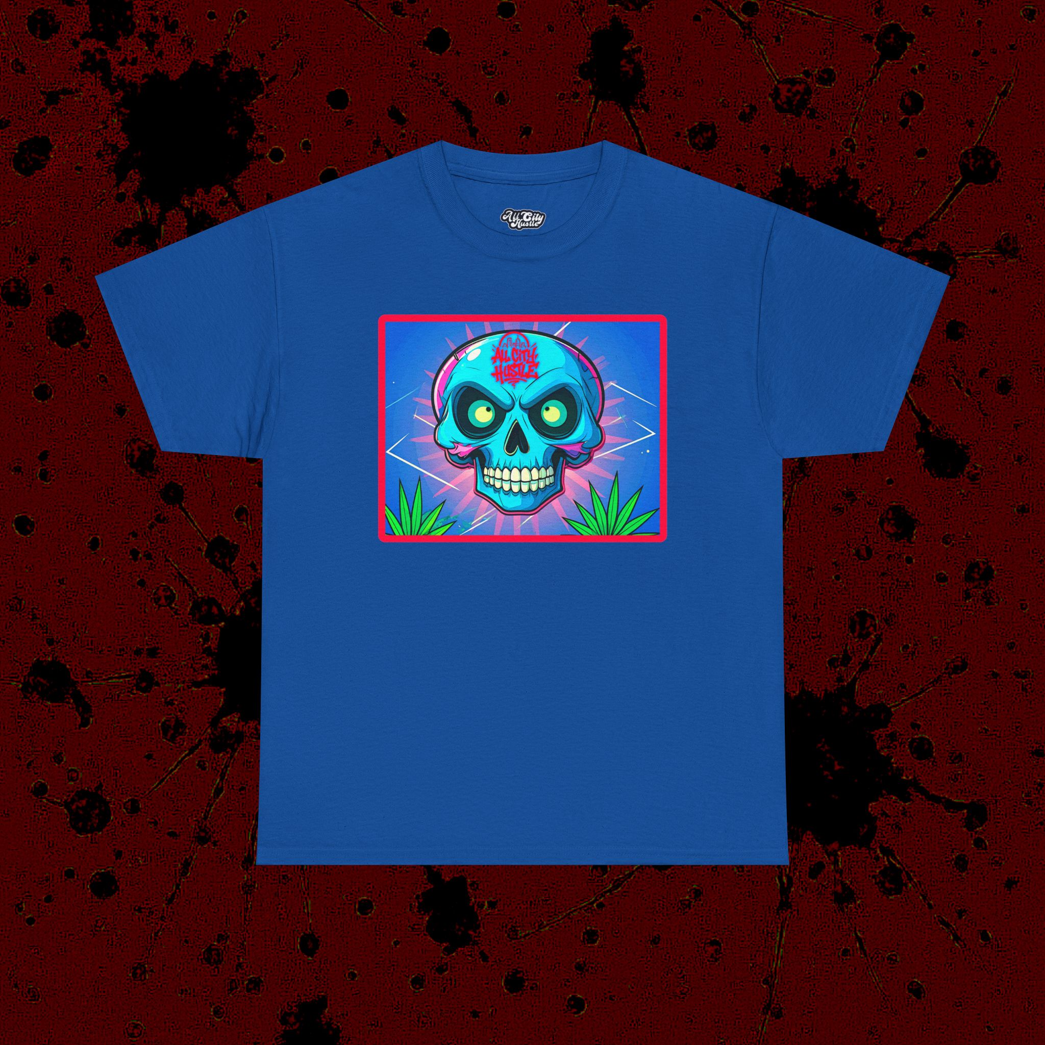 MONSTER9 Unisex Heavy Cotton Tee | Cool Casual Wear, Perfect for Horror Fans, Gift for Kids, Unique Graphic T-Shirt, Fun Dark Theme - Image 8