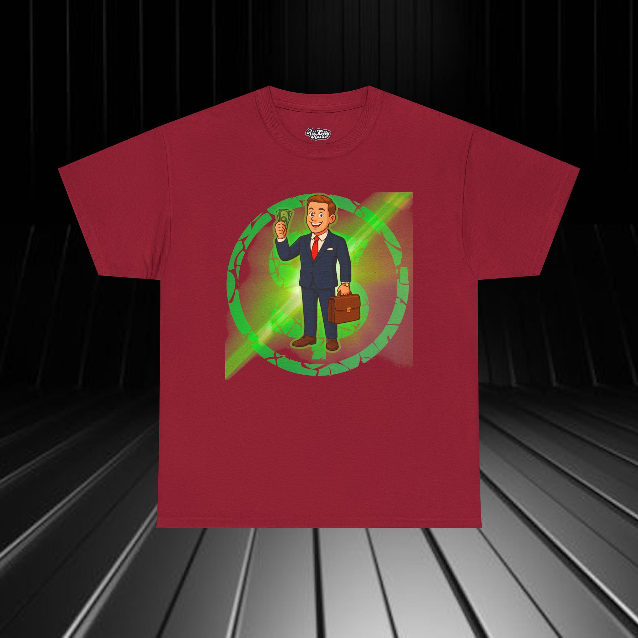 MEN3 City life Inspired Unisex Heavy Cotton Tee, Life Success Graphic Tee for Comic Lovers, Casual Wear, Birthday Gift, Gift for Friends - Image 2