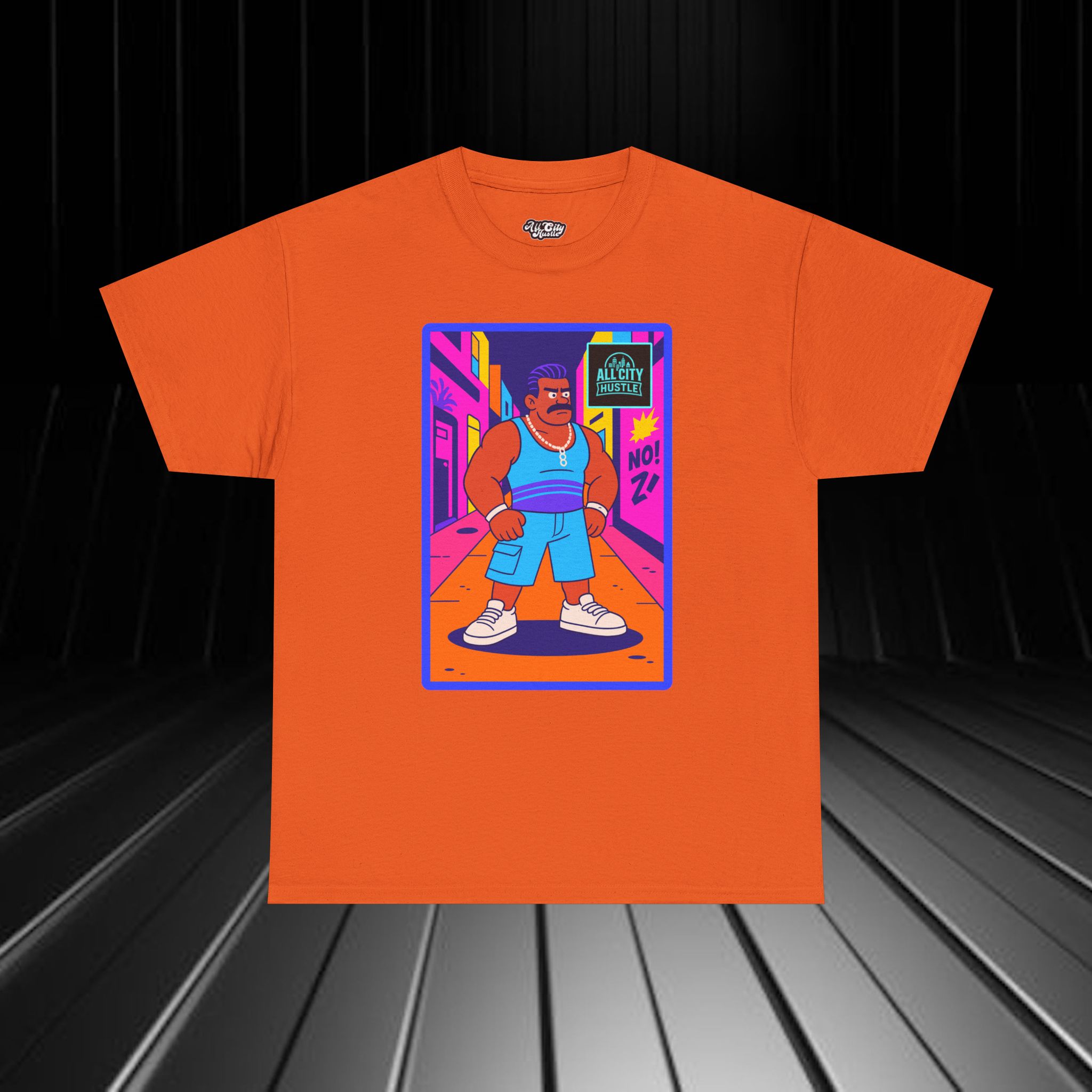 GANGSTER22 City Hood Inspired Unisex Heavy Cotton Tee, Graphic Tee for Comic Lovers, Casual Wear, Birthday Gift, Gift for Friends - Image 6