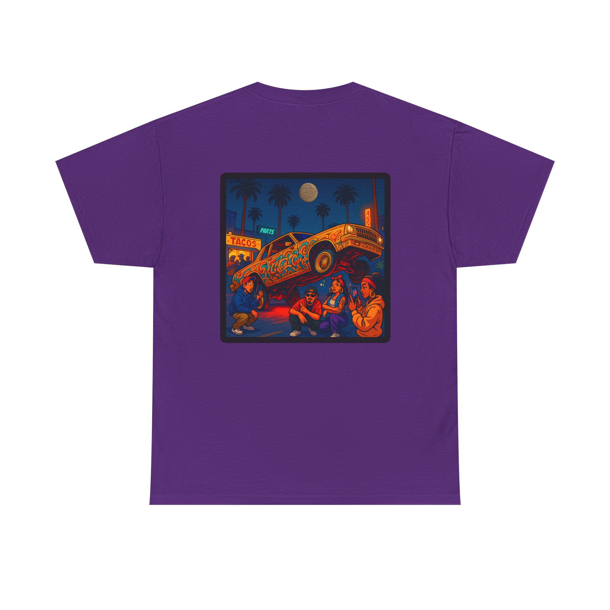 ACHLOWRIDER33 - 2 Sided Graphic Tee | Unisex Heavy Cotton Tee for Lowrider Lovers, Gifts, Retro Old School Vibes, Summer Wear, Casual Car Show Fashion - Image 14