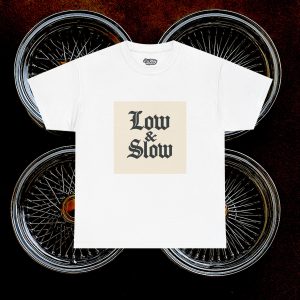 ACHLOWRIDER27 -  2 Sided Graphic Tee | Unisex Heavy Cotton Tee for Lowrider Lovers, Gifts, Retro Old School Vibes, Summer Wear, Casual Car Show Fashion