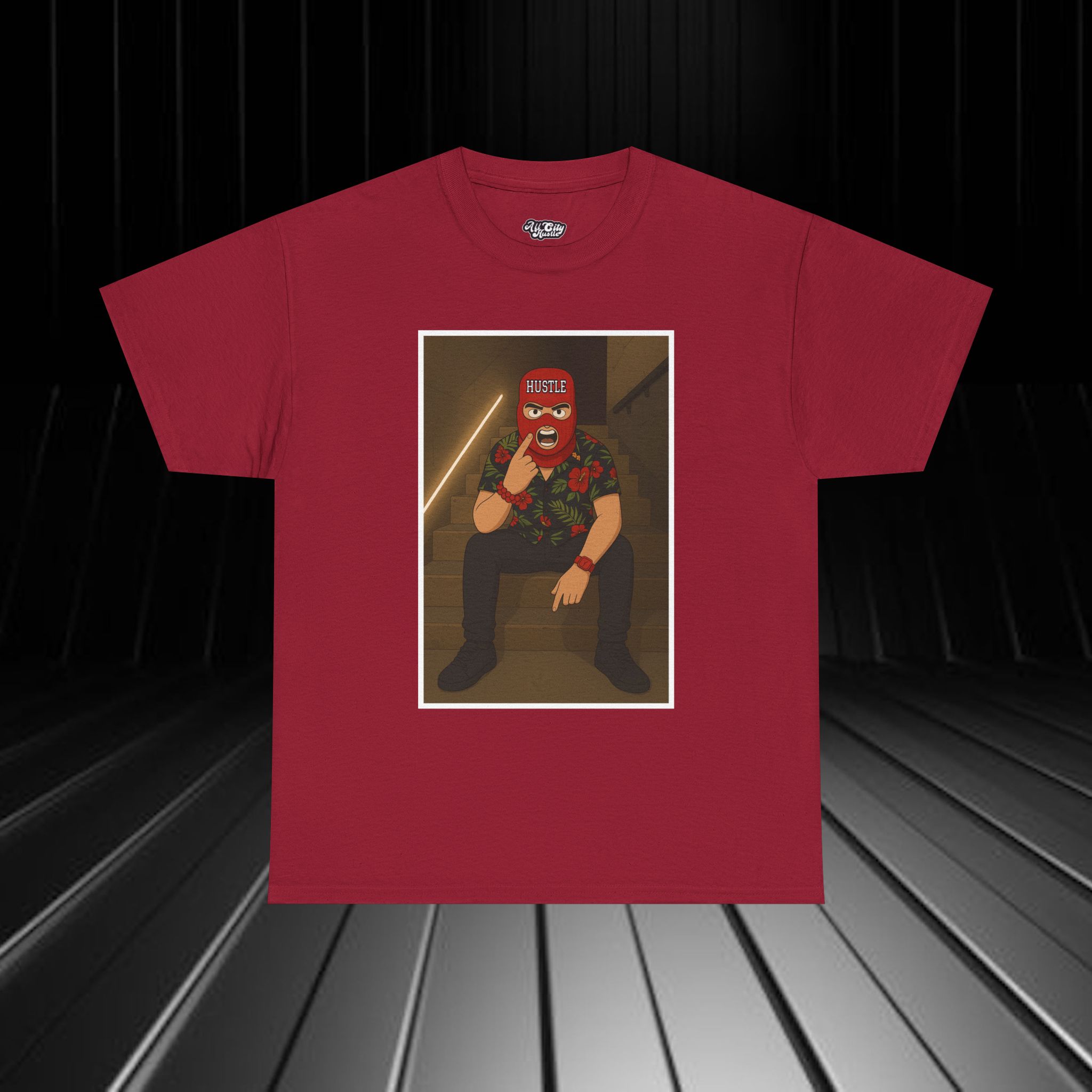 GANGSTER29 City Hood Inspired Unisex Heavy Cotton Tee, Graphic Tee for Comic Lovers, Casual Wear, Birthday Gift, Gift for Friends - Image 2