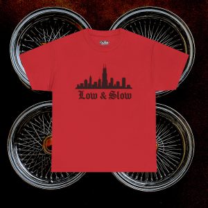 ACHLOWRIDER5 -  2 Sided Graphic Tee | Unisex Heavy Cotton Tee for Lowrider Lovers, Gifts, Retro Old School Vibes, Summer Wear, Casual Car Show Fashion