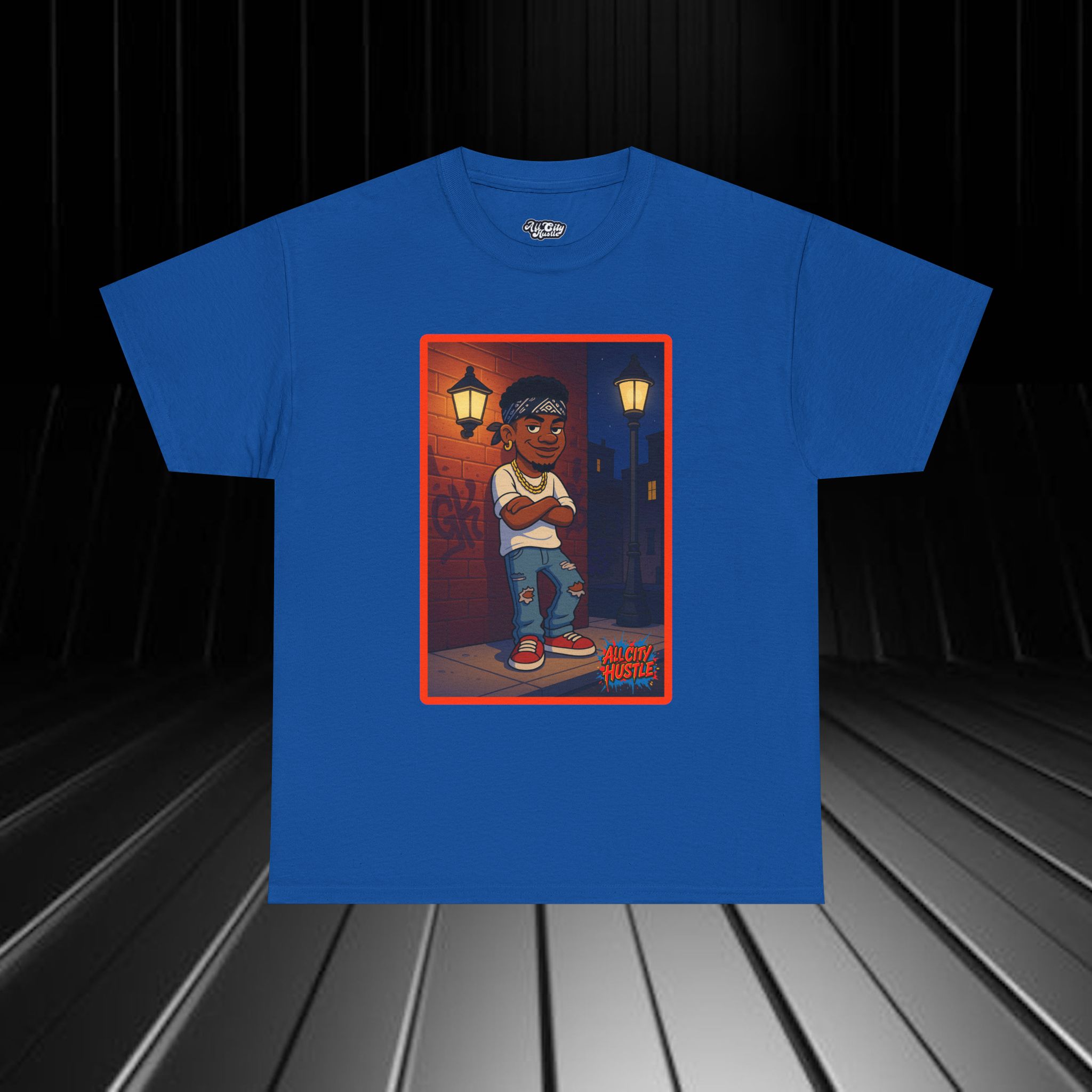 GANGSTER32 City Hood Inspired Unisex Heavy Cotton Tee, Graphic Tee for Comic Lovers, Casual Wear, Birthday Gift, Gift for Friends - Image 8