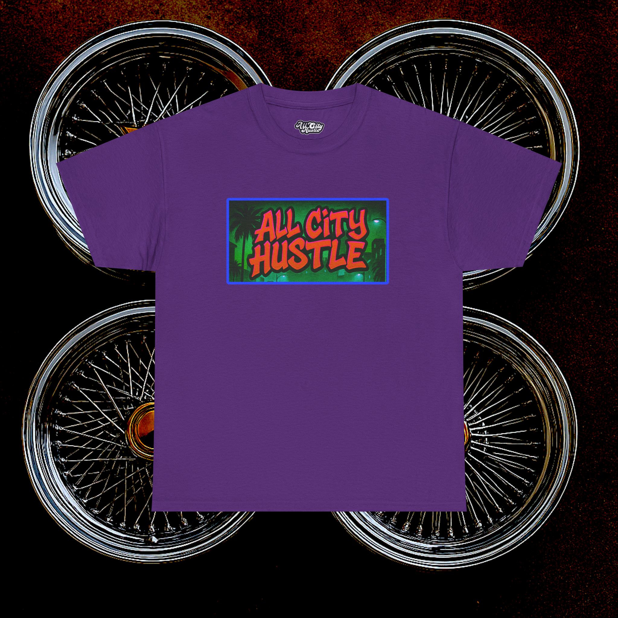 ACHLOWRIDER35 - 2 Sided Graphic Tee | Unisex Heavy Cotton Tee for Lowrider Lovers, Gifts, Retro Old School Vibes, Summer Wear, Casual Car Show Fashion - Image 4