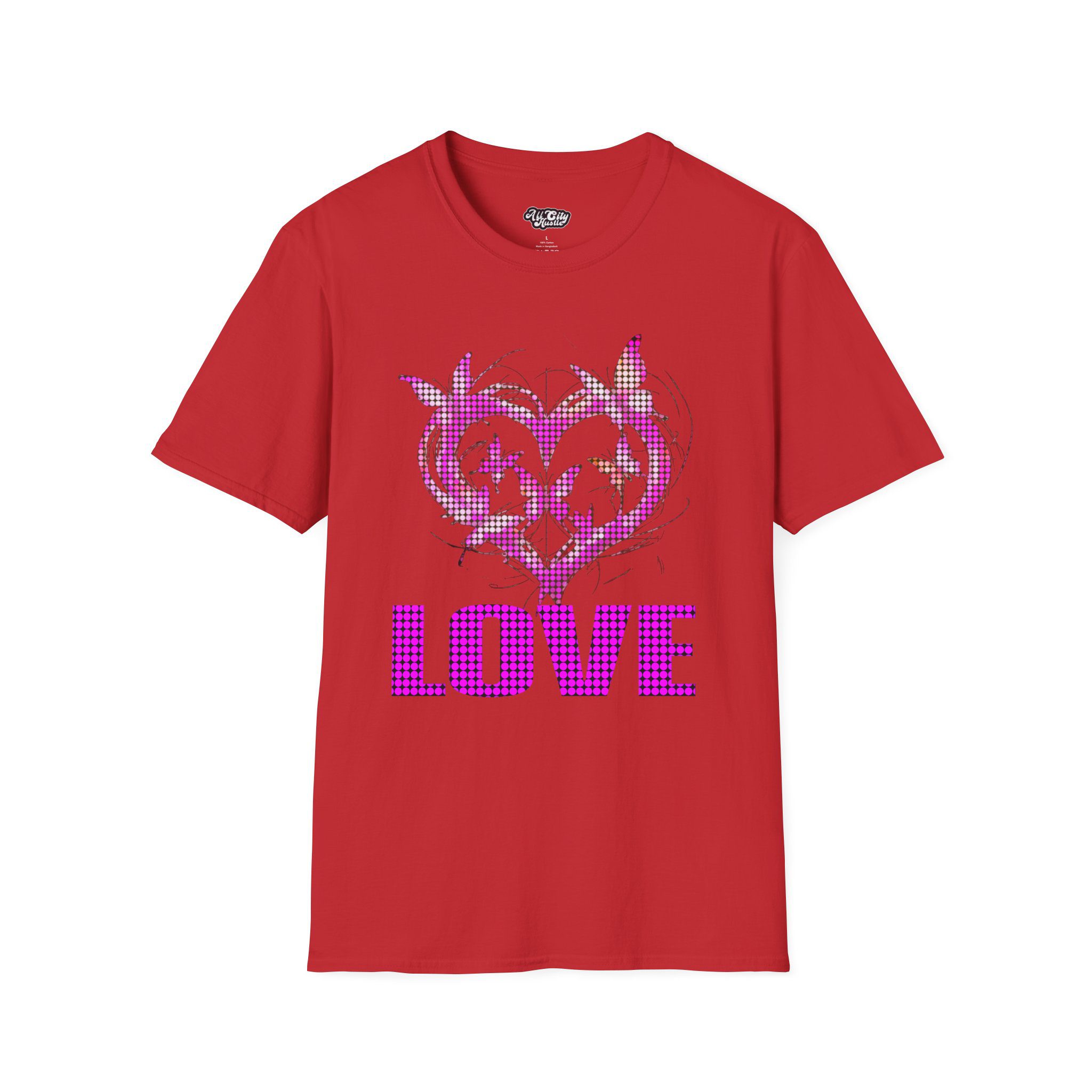 Romantic Heart Love ART1 T-Shirt | Cute Graphic Tee for Couples, Gifts for Her, Valentine's Day, Anniversary, Everyday Wear - Image 2