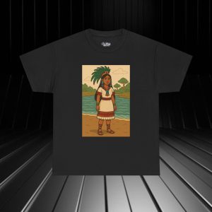 NATIVE11 Tribal Inspired Tee - Unisex Heavy Cotton Graphic T-Shirt, Casual Wear, Festival Apparel, Unique Gift, Outdoor Enthusiast, Native Culture