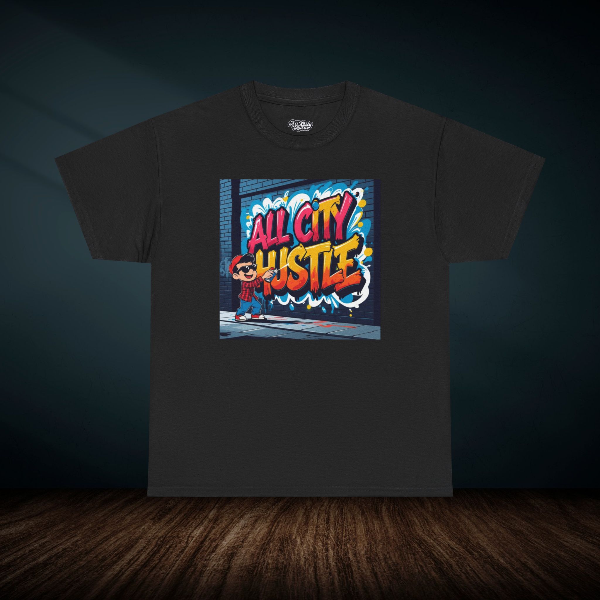 ACH49 Retro Urban Hustle T-Shirt, Unisex Graphic Tee, Casual Streetwear, Gift for Creatives, Everyday Wear, All City Hustle - Image 4