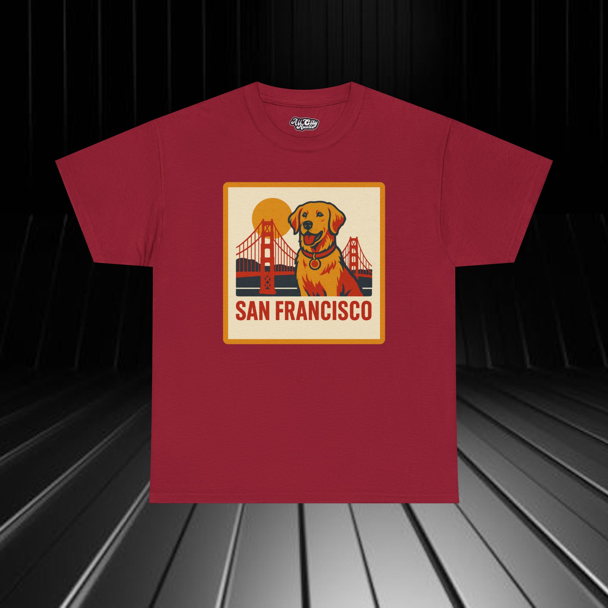 ACHSANFRANCISCO2 San Fran Unisex Heavy Cotton Tee, Vintage SF Shirt, California T-Shirt, Beachwear, Summer Casual Tee Shirt - Image 2