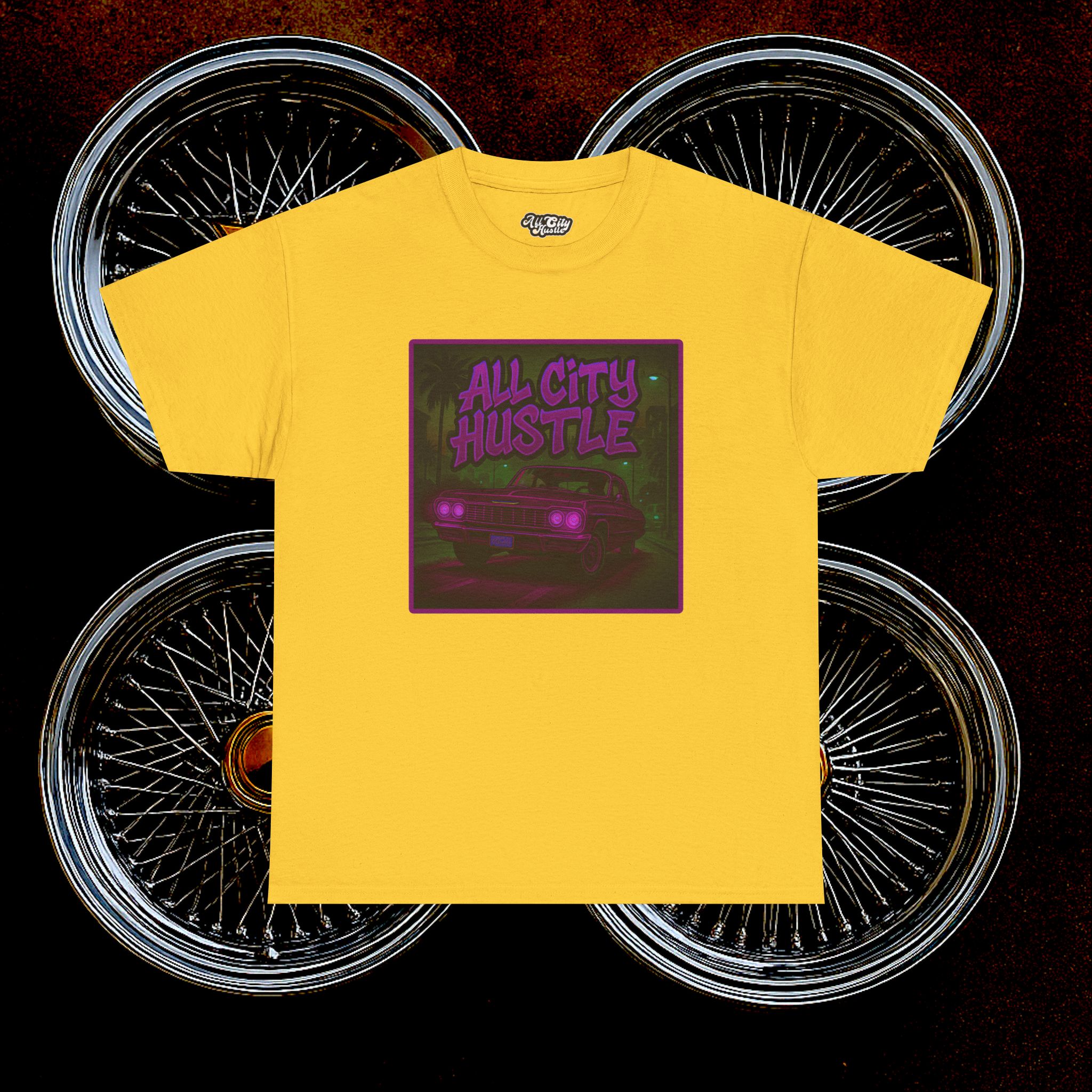 ACHLOWRIDER10 - 2 Sided Graphic Tee | Unisex Heavy Cotton Tee for Lowrider Lovers, Gifts, Retro Old School Vibes, Summer Wear, Casual Car Show Fashion - Image 13