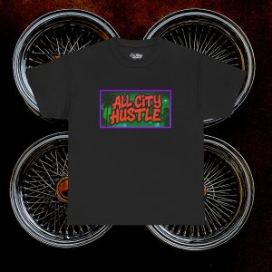 ACHLOWRIDER23 -  2 Sided Graphic Tee | Unisex Heavy Cotton Tee for Lowrider Lovers, Gifts, Retro Old School Vibes, Summer Wear, Casual Car Show Fashion