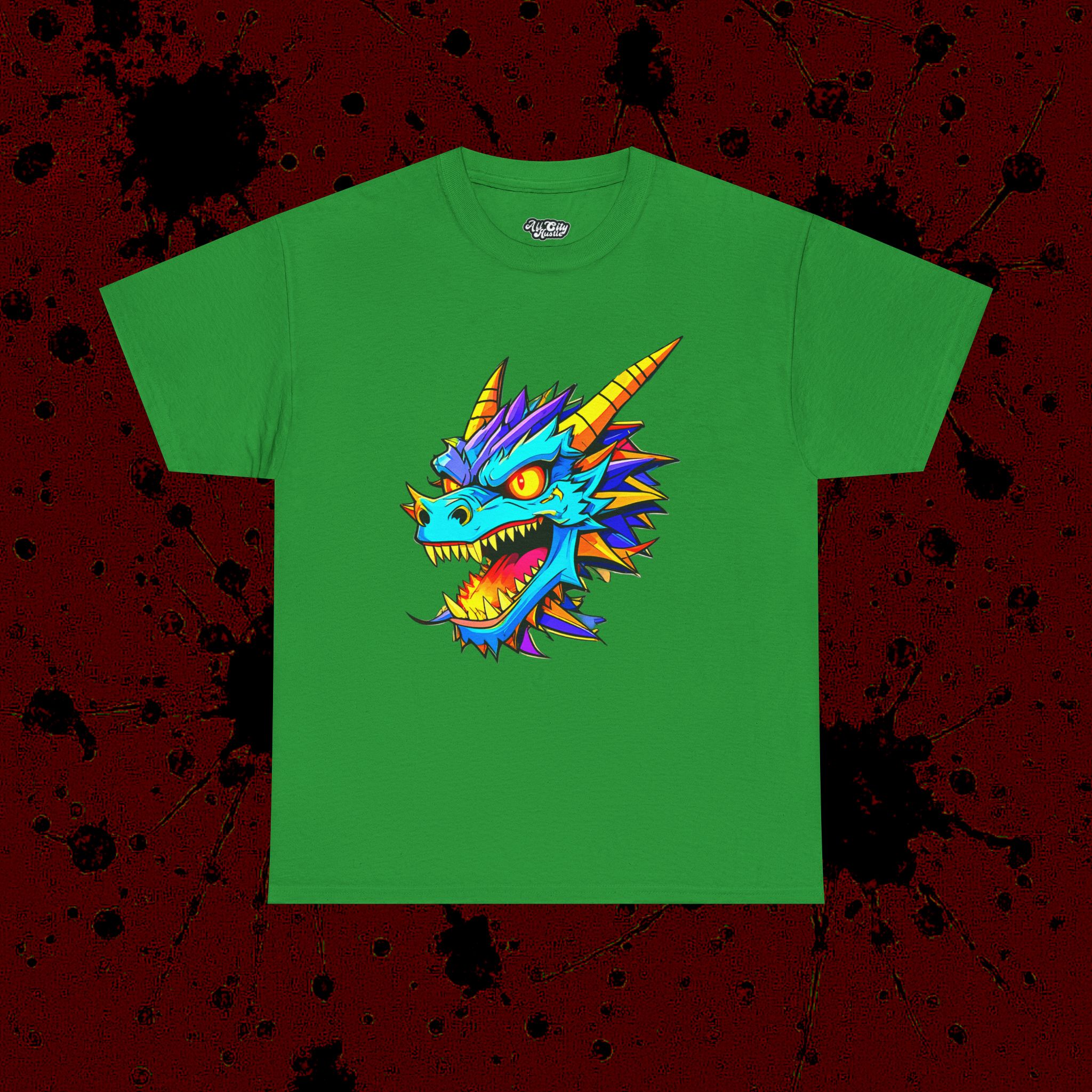 MONSTER4 Unisex Heavy Cotton Tee | Cool Casual Wear, Perfect for Horror Fans, Gift for Kids, Unique Graphic T-Shirt, Fun Dark Theme - Image 5