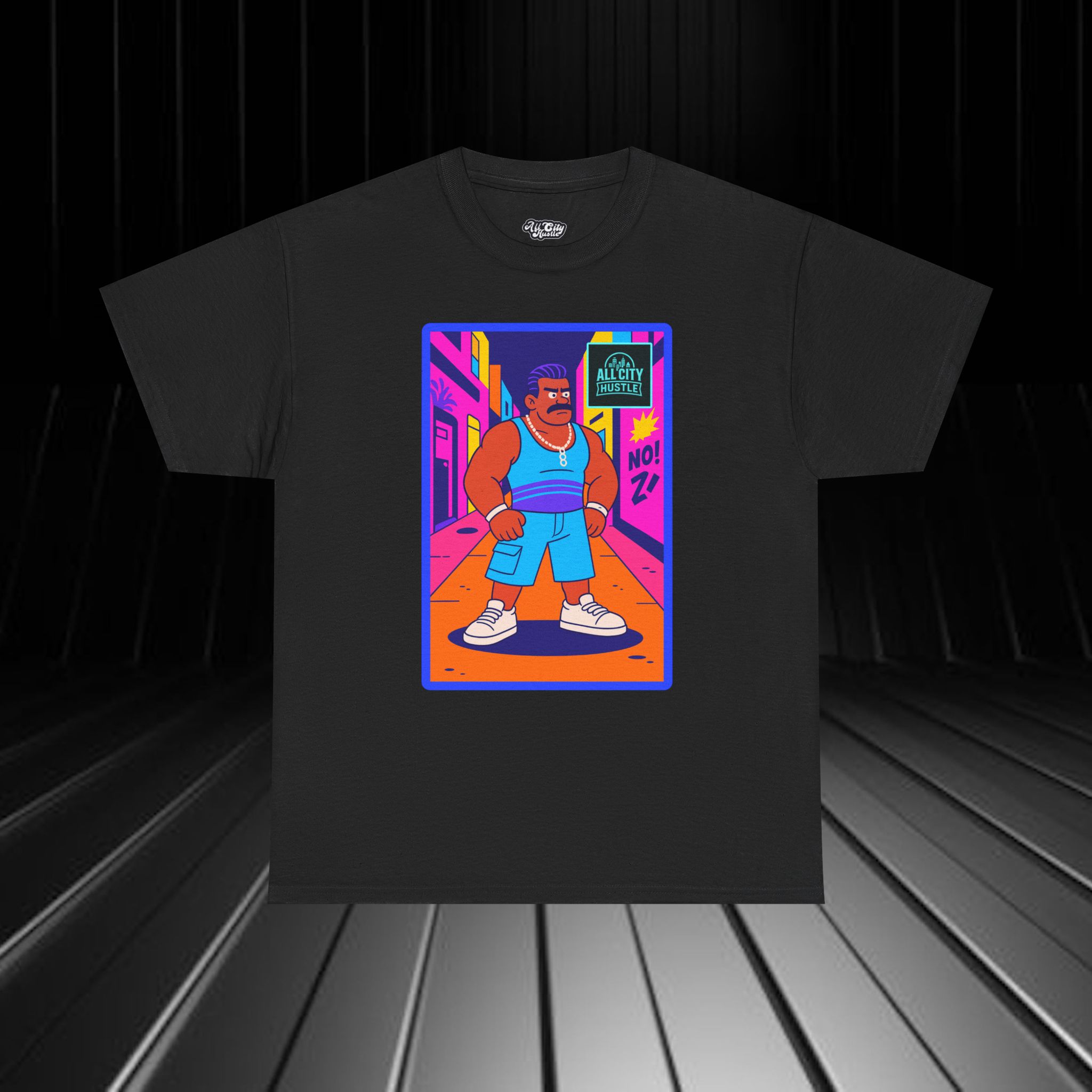 GANGSTER22 City Hood Inspired Unisex Heavy Cotton Tee, Graphic Tee for Comic Lovers, Casual Wear, Birthday Gift, Gift for Friends - Image 4