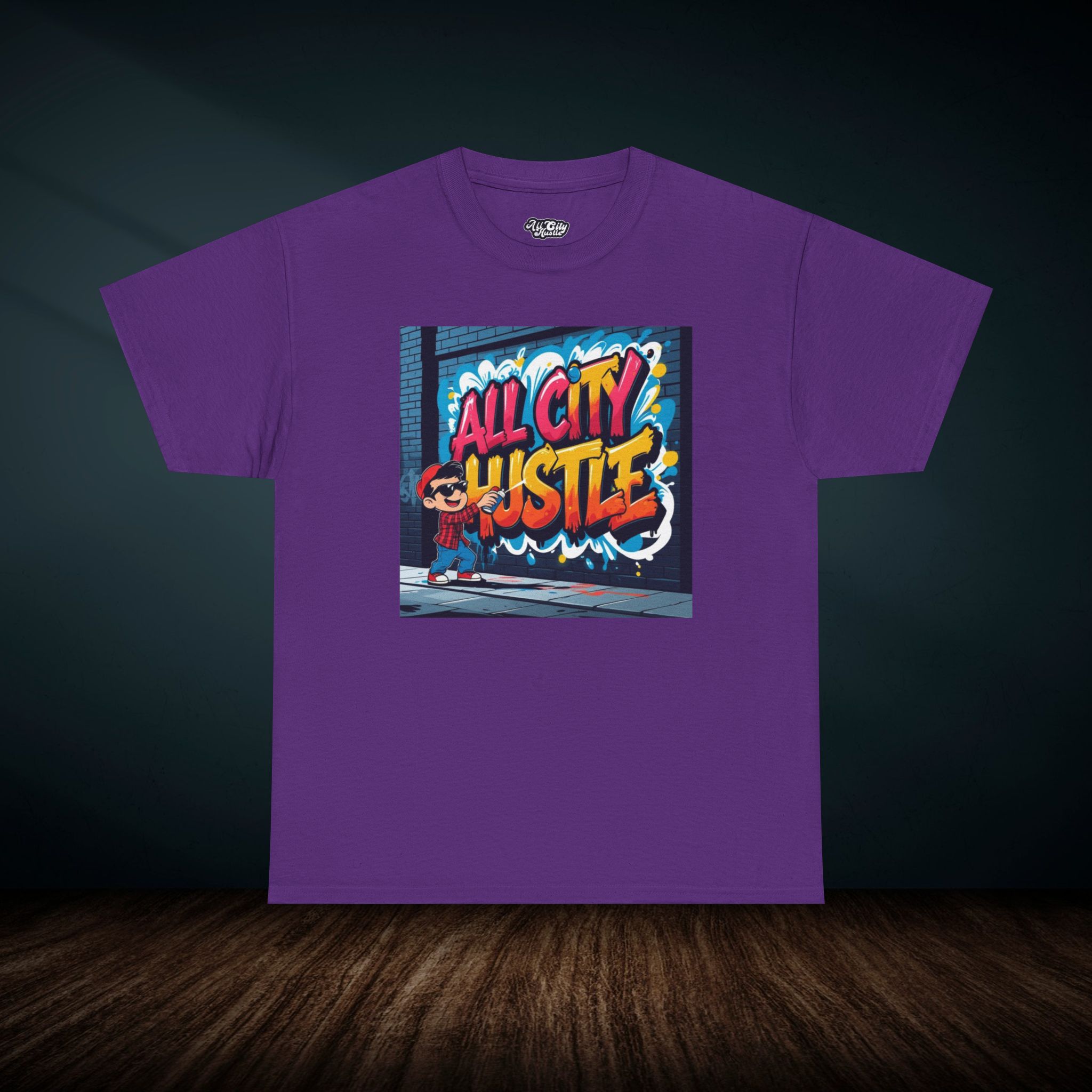 ACH49 Retro Urban Hustle T-Shirt, Unisex Graphic Tee, Casual Streetwear, Gift for Creatives, Everyday Wear, All City Hustle - Image 3