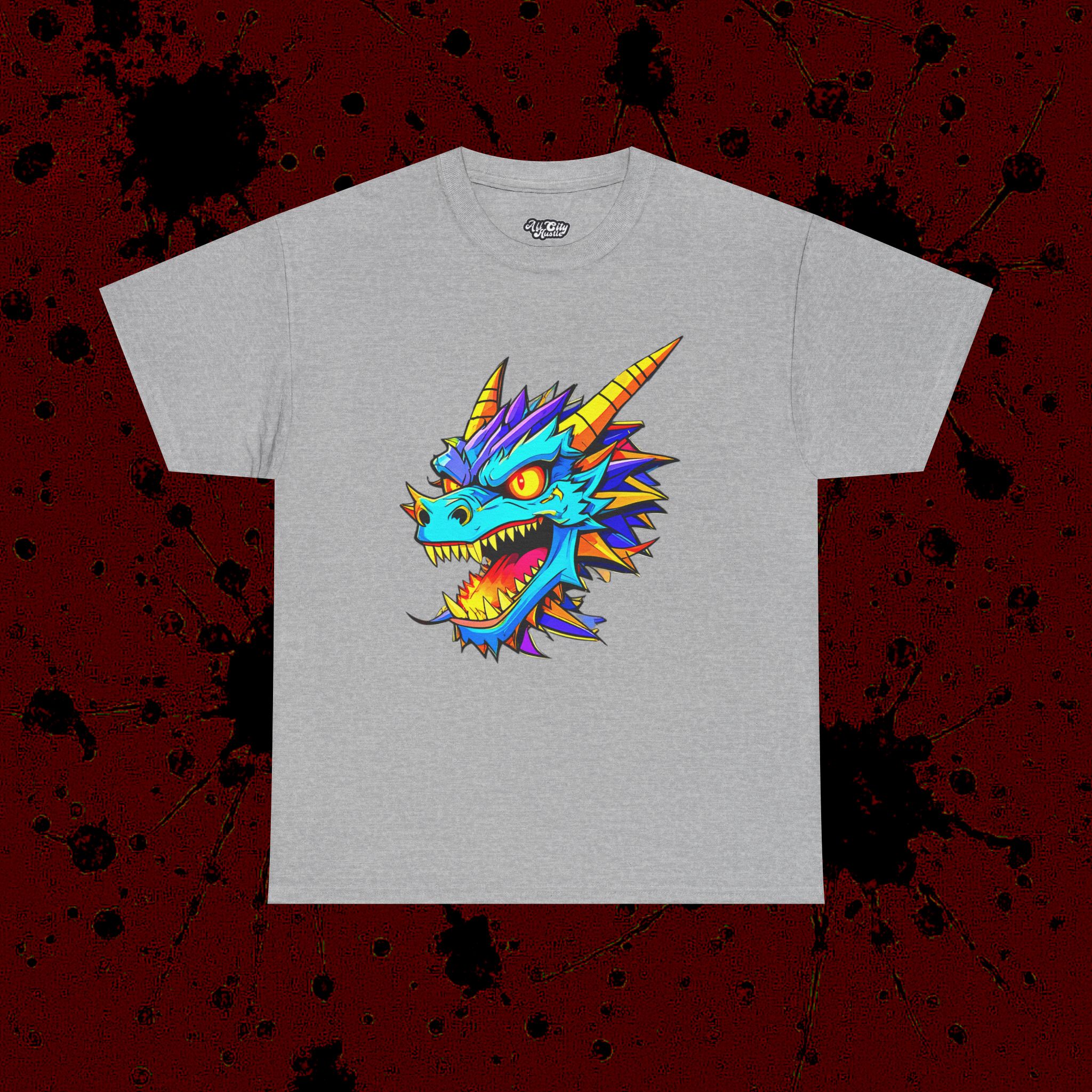 MONSTER4 Unisex Heavy Cotton Tee | Cool Casual Wear, Perfect for Horror Fans, Gift for Kids, Unique Graphic T-Shirt, Fun Dark Theme - Image 12