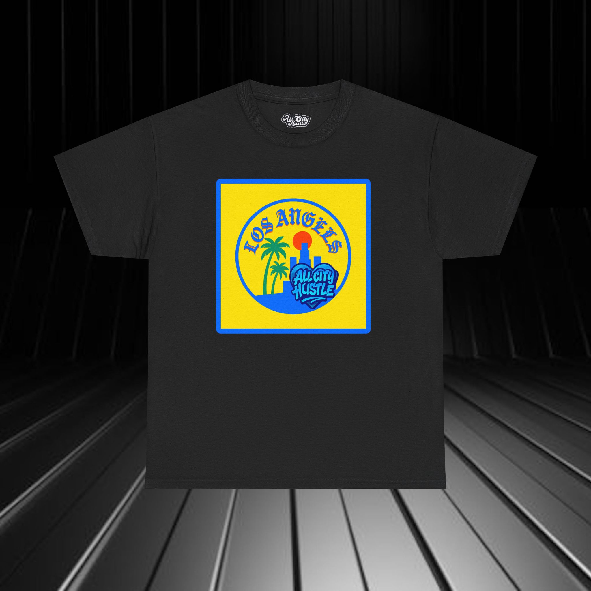 ACHLA3 Los Angeles Unisex Heavy Cotton Tee, Vintage LA Shirt, California T-Shirt, Beachwear, Summer Casual Tee Shirt - Image 4