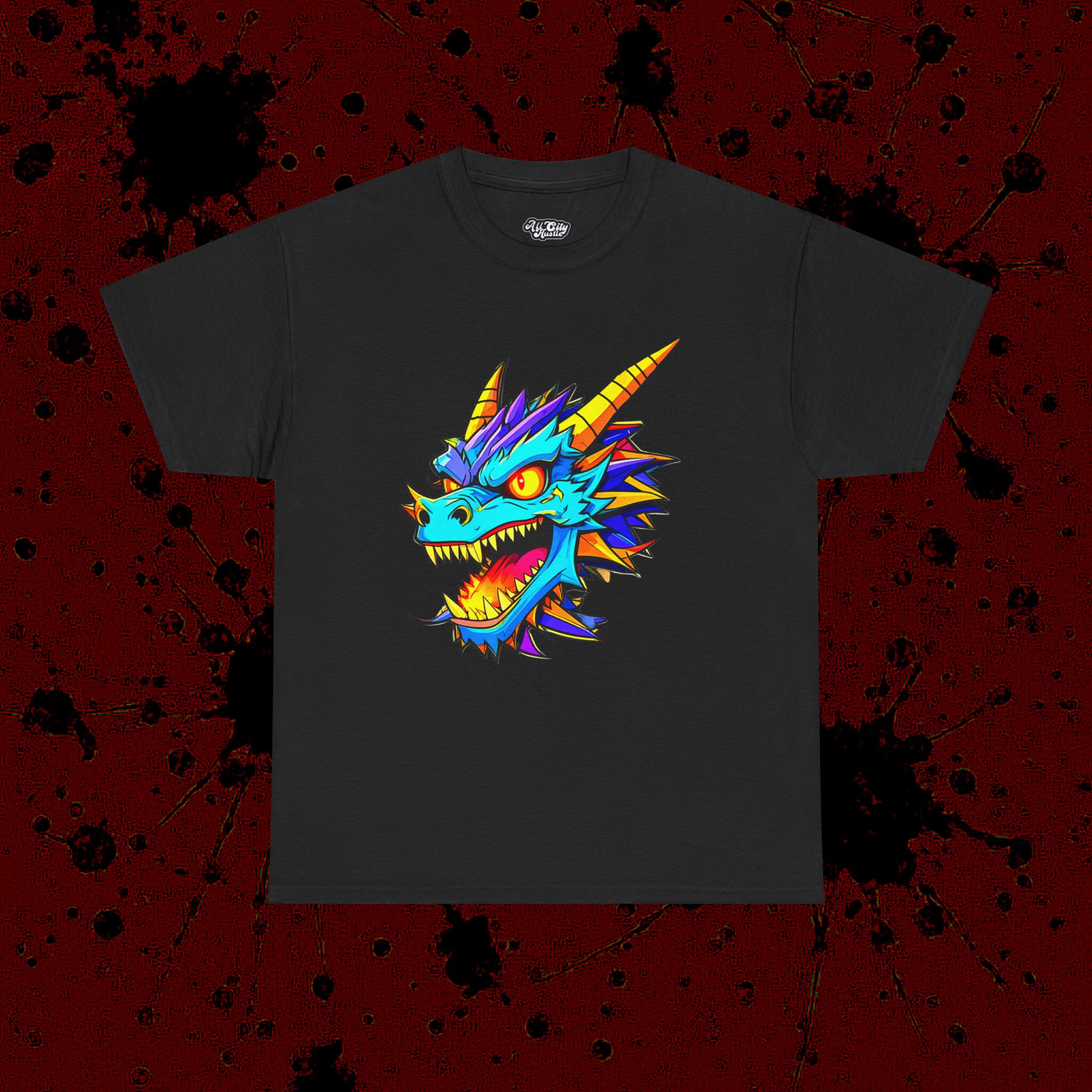 MONSTER4 Unisex Heavy Cotton Tee | Cool Casual Wear, Perfect for Horror Fans, Gift for Kids, Unique Graphic T-Shirt, Fun Dark Theme - Image 4