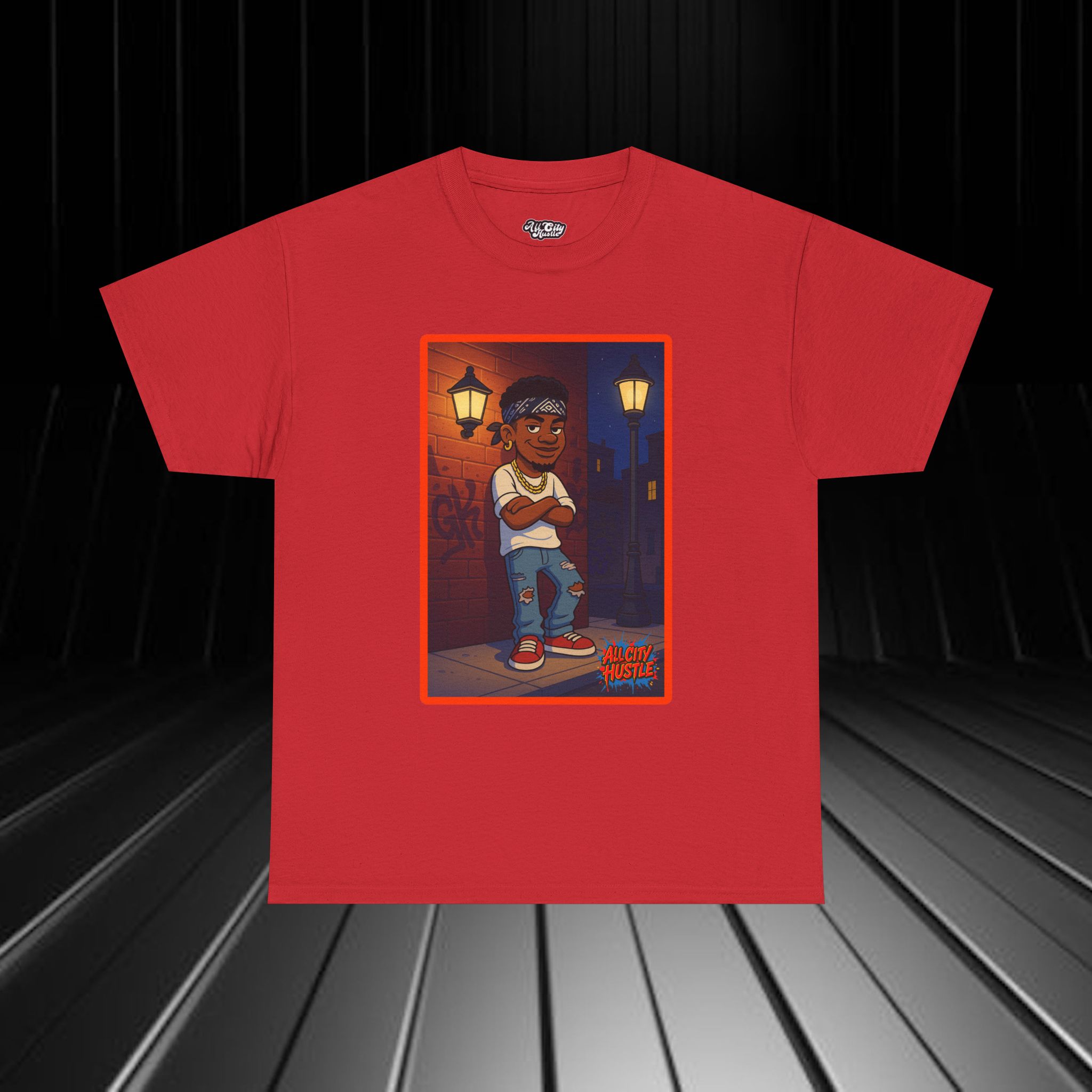 GANGSTER32 City Hood Inspired Unisex Heavy Cotton Tee, Graphic Tee for Comic Lovers, Casual Wear, Birthday Gift, Gift for Friends - Image 10